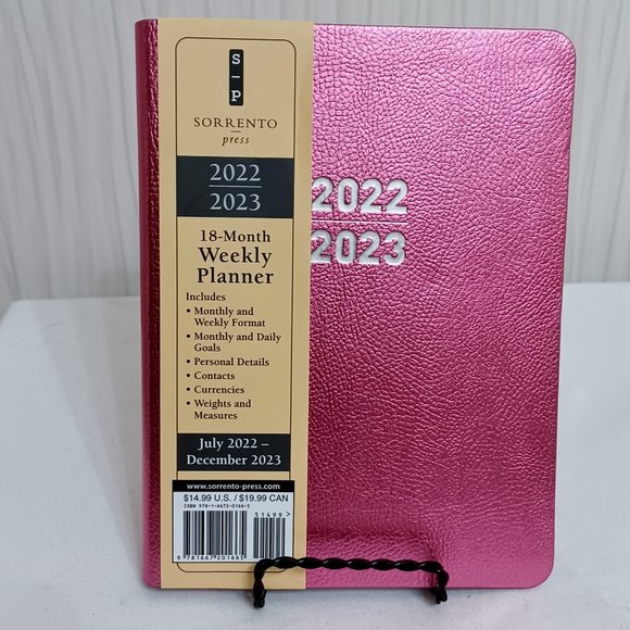 Accents New Sorrento Press 18 Month 223 Weekly Monthly Planner